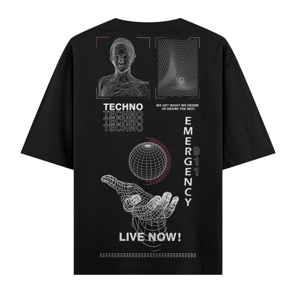 Live Now ! Oversize Tişört