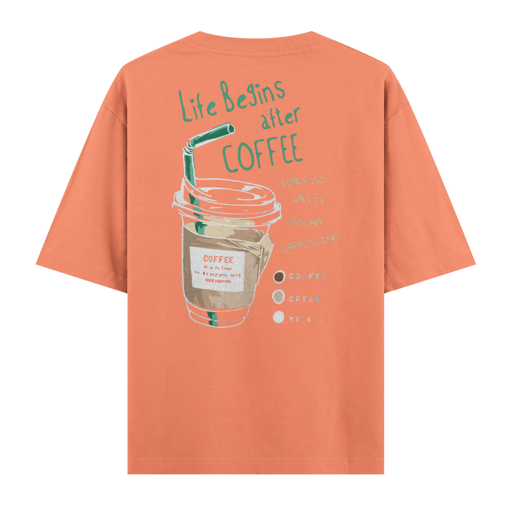 Life Begins After Coffee Regular Tişört