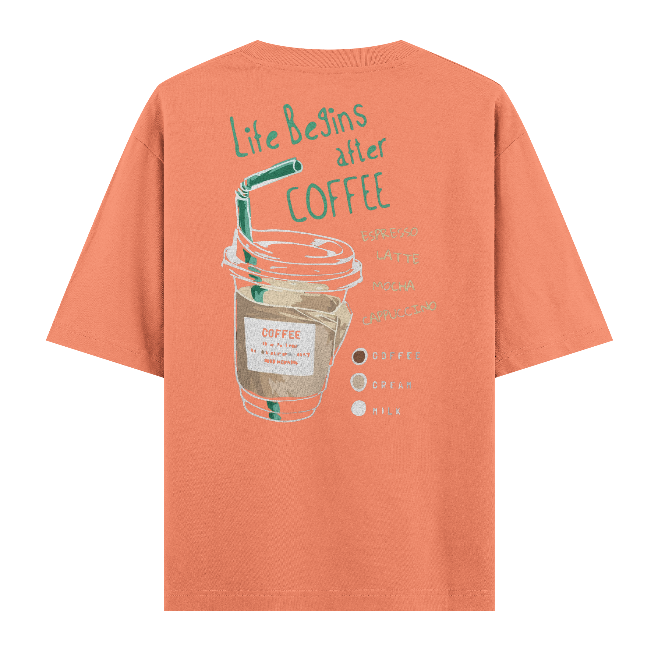 Life Begins After Coffee Regular Tişört