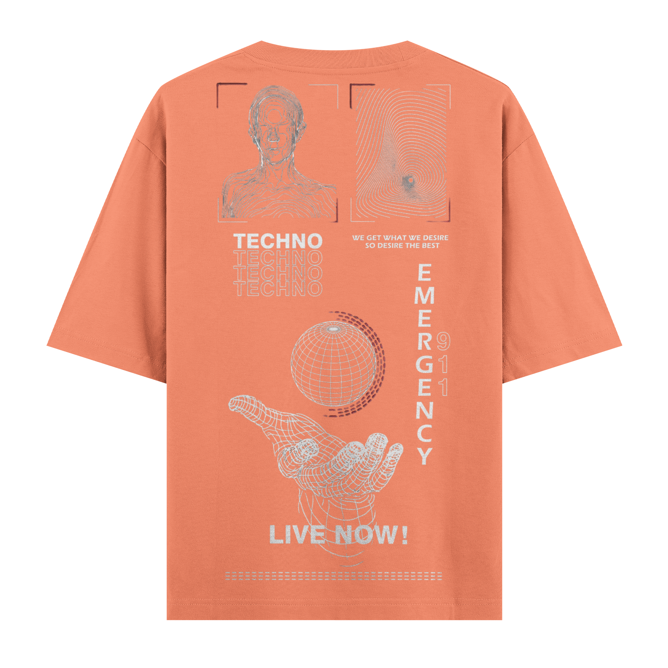 Live Now ! Oversize Tişört