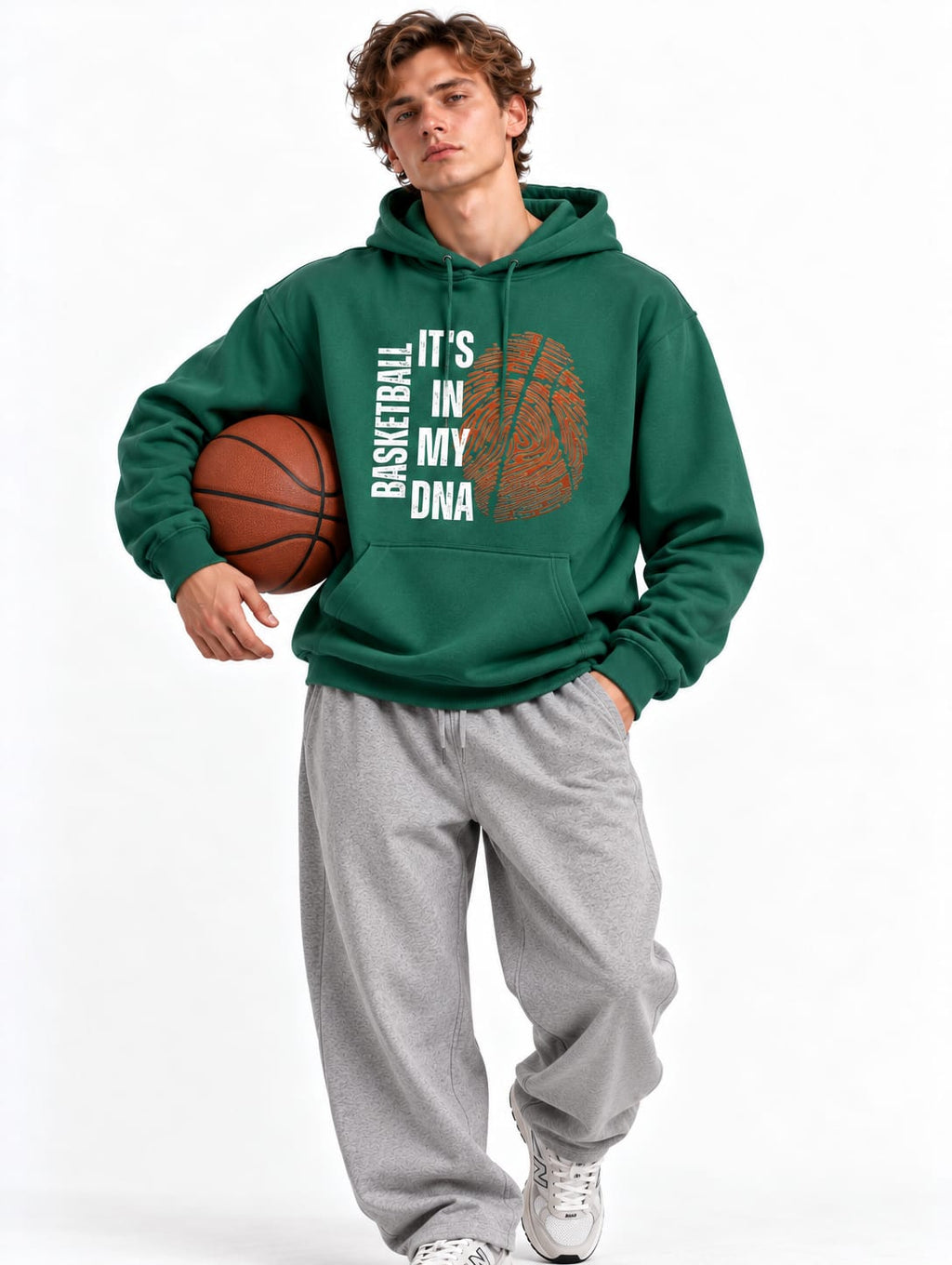 Basketball Fingerprint - Regular Hoodie