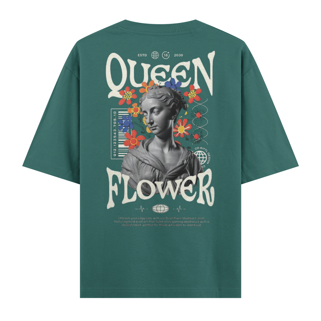 Quenn Flower Regular Tişört