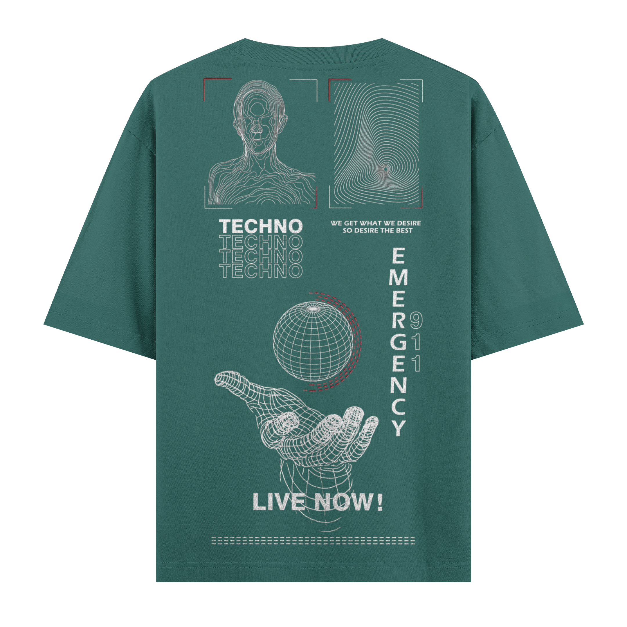 Live Now ! Oversize Tişört