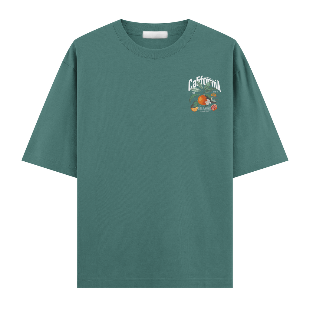 California Orange Oversize Tişört