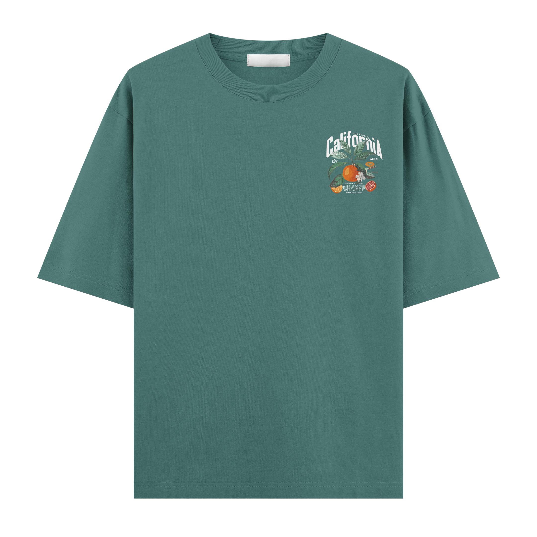 California Orange Oversize Tişört